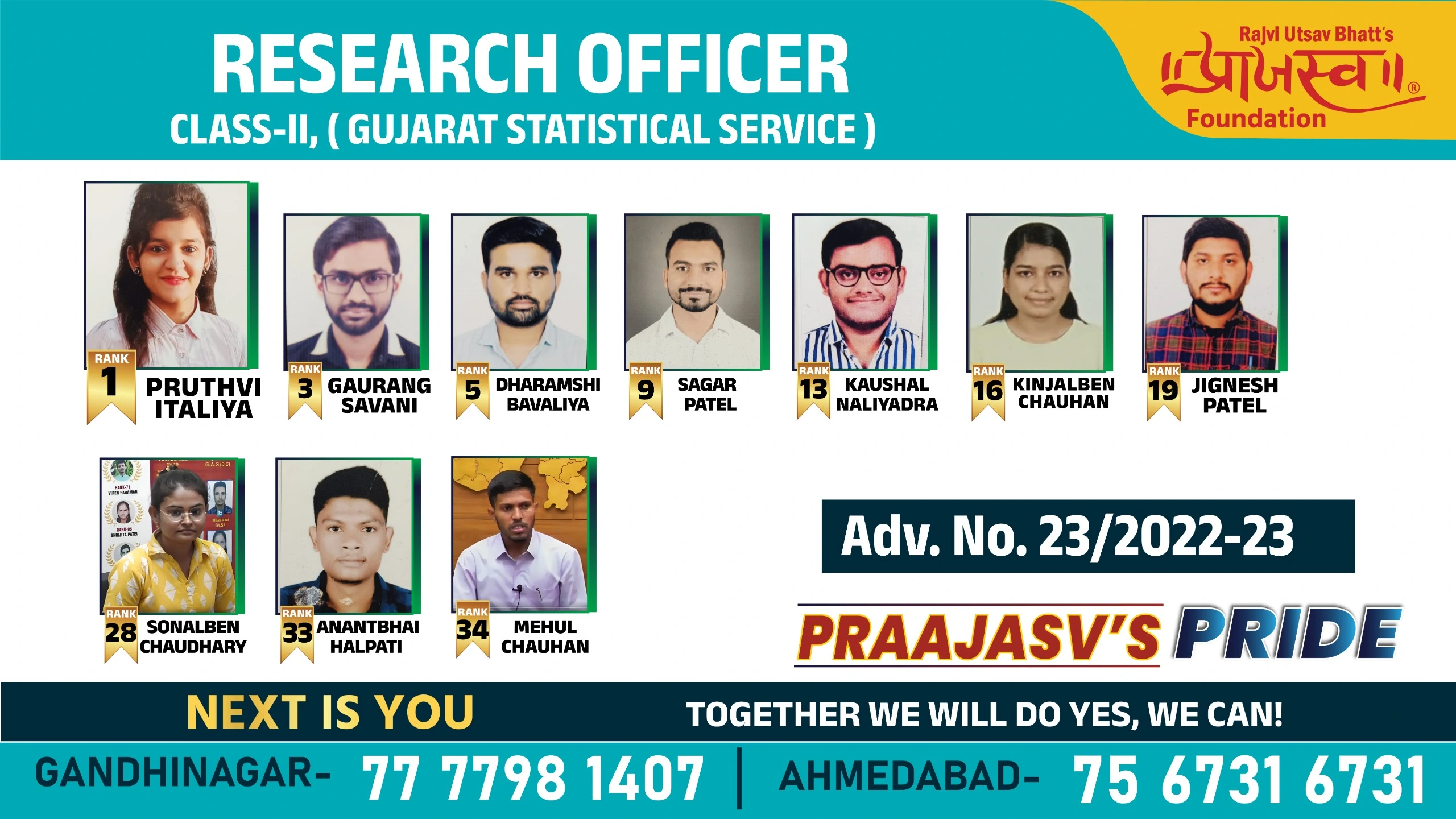 RESEARCH OFFICE RESULT ADVT NO. 16/202021